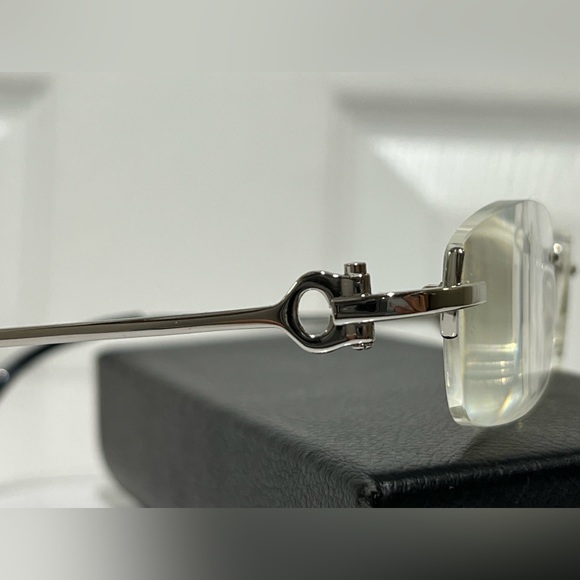 CEO Bob Silver  Eyeglass Frame  Made in Japan/White goldplated - Picture 7 of 11